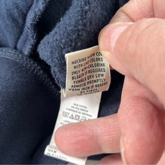 L.L.Bean Men’s Full Zipper Traditional Fit Sweatshirt Jacket Size XXL In Navy - Picture 5 of 8